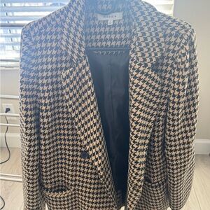 Moodie Black and Tan Houndstooth Jacket